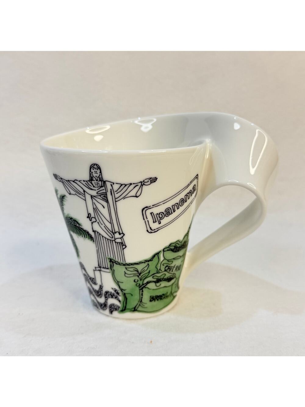 Villeroy & Boch New Wave Caffe Rio de Janeiro Porcelain Mug Christ Redeemer 10oz